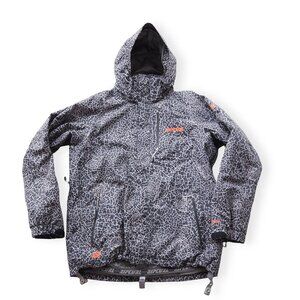 Rip Curl Dermizax Recco Hidden Skull Snowboard Jacket Men's L Black / Reflective